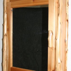 Cedar Log Medicine Cabinet