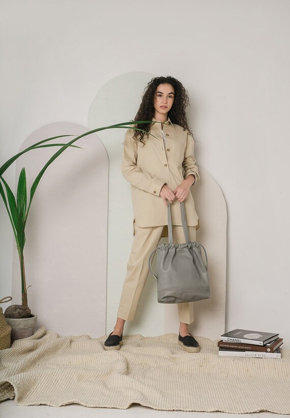 Bolso cuero bolso de cuero hecho a mano para - España