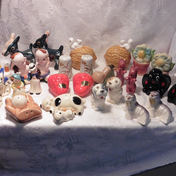 Vintage Assortment of Ceramic Salt and Pepper Shaker's~See Options for Pricing~Combined Shipping