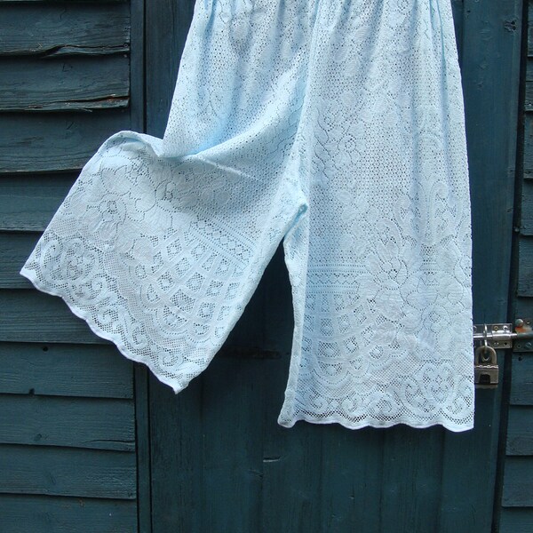 Lace Insert Boho Pants main image 1