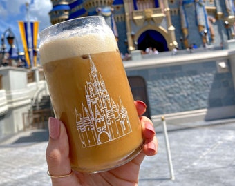 Cinderella Castle Coffee Can Glass | Disney Inspired