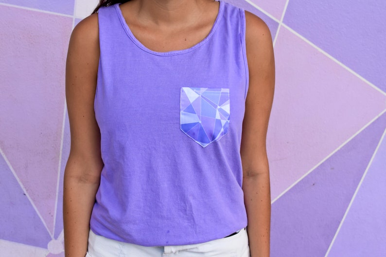 Disney Galactic Purple Wall Tank Top Violet