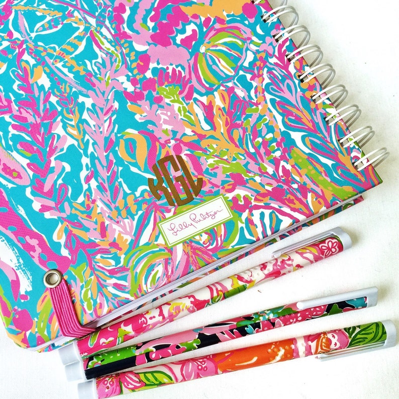 Lilly Pulitzer Agenda Monogram Vinyl Decals