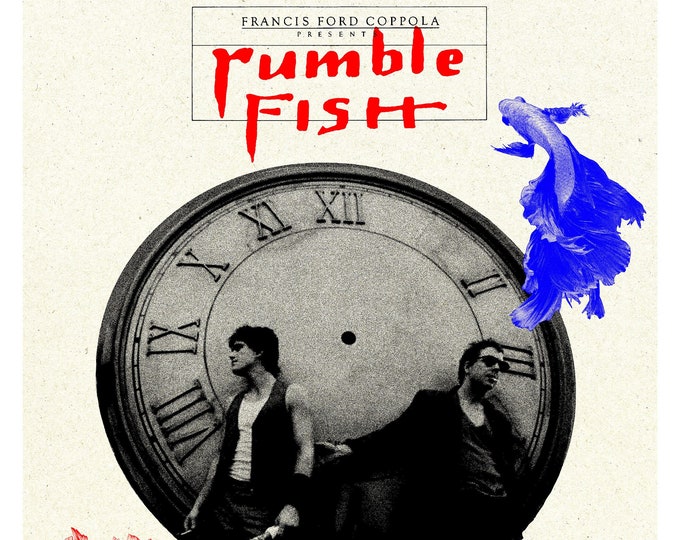 Rumble Fish 1983 Francis Ford Coppola Original Art Poster A3 High Quality Giclee Print