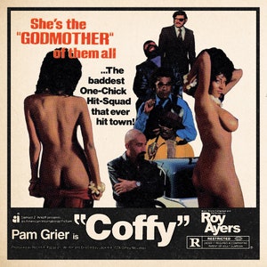 Póster de la película Coffy 1973 Pam Grier Classic Blaxploitaion Lámina artística