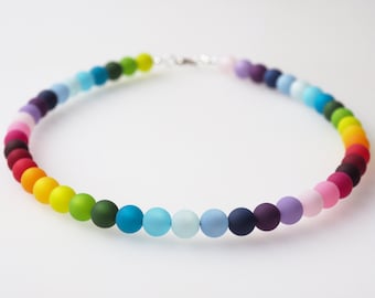 rainbow necklace polaris necklace rainbow colorful