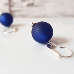 Boucles d'oreilles Polaris bleu boucles d'oreilles Brisur argent 925 acier inoxydable dans la couleur souhaitée boucles d'oreilles