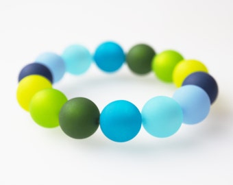 blue green turquoise bracelet polaris bracelet colorful