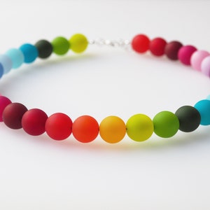 Unique polaris necklace in rainbow colors in a breathtaking design colorful eye-catching Valentine&#39;s Day
