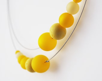 yellow necklace statement polaris necklace
