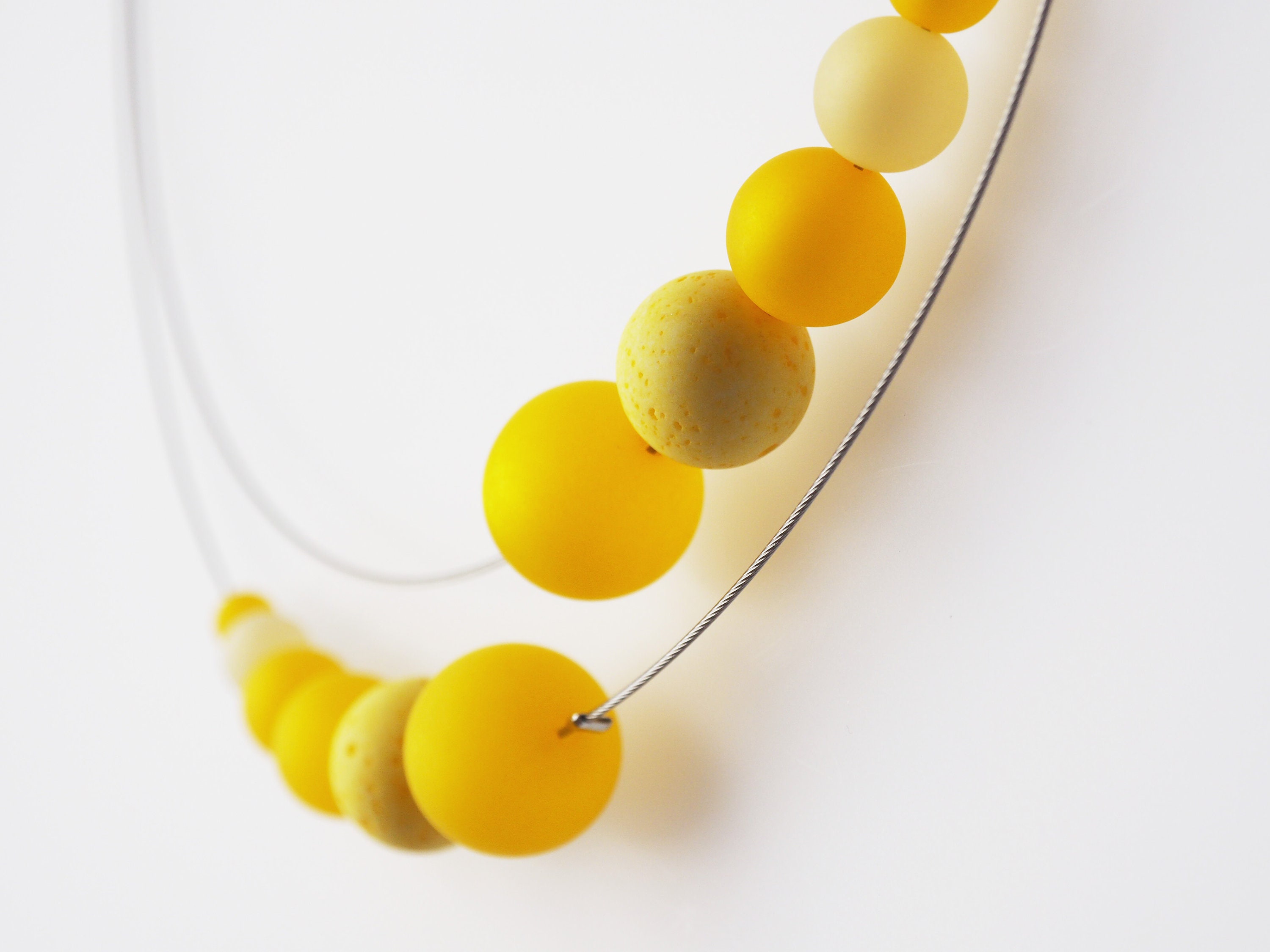 yellow necklace statement polaris necklace