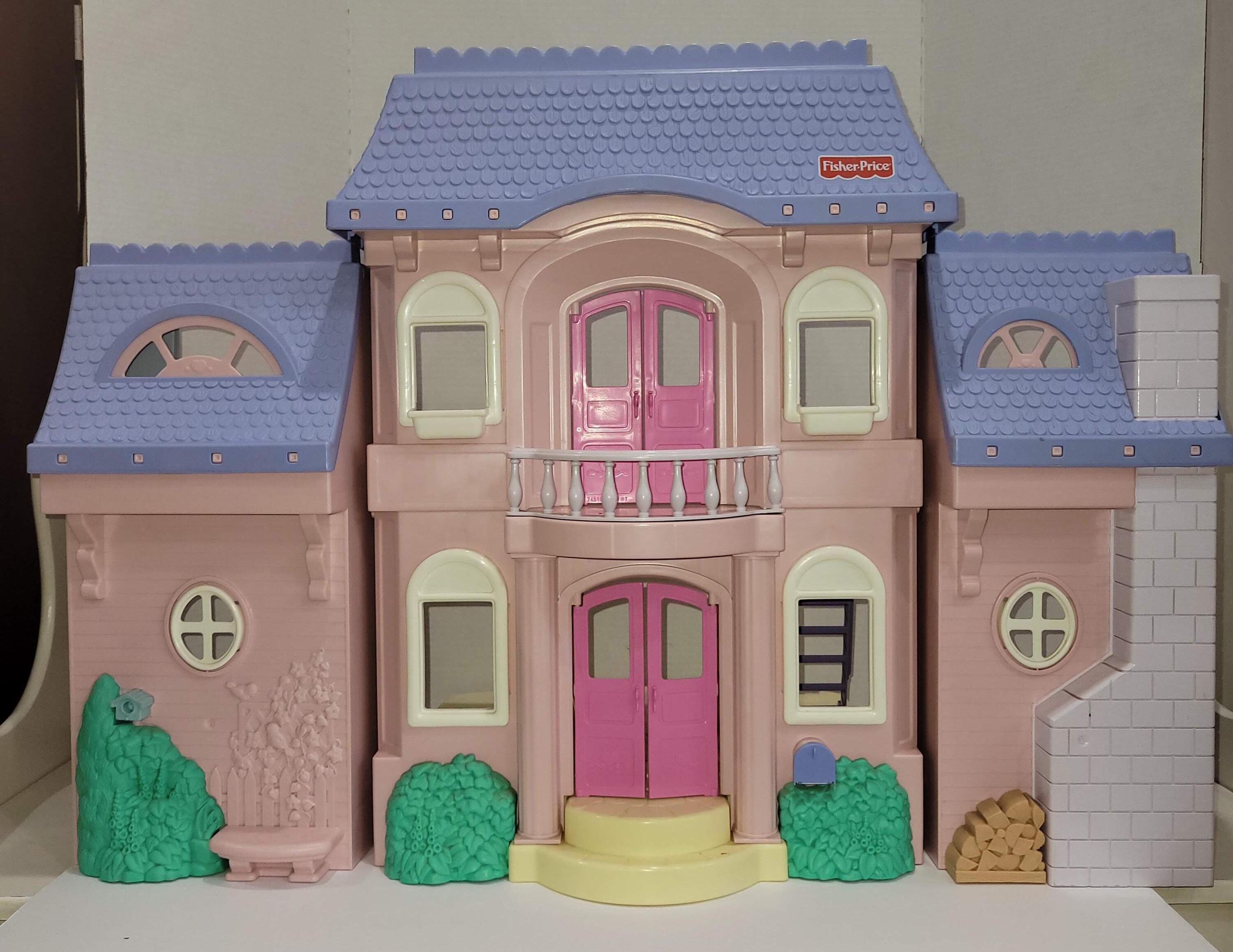 Pink roof dollhouse - Etsy 日本