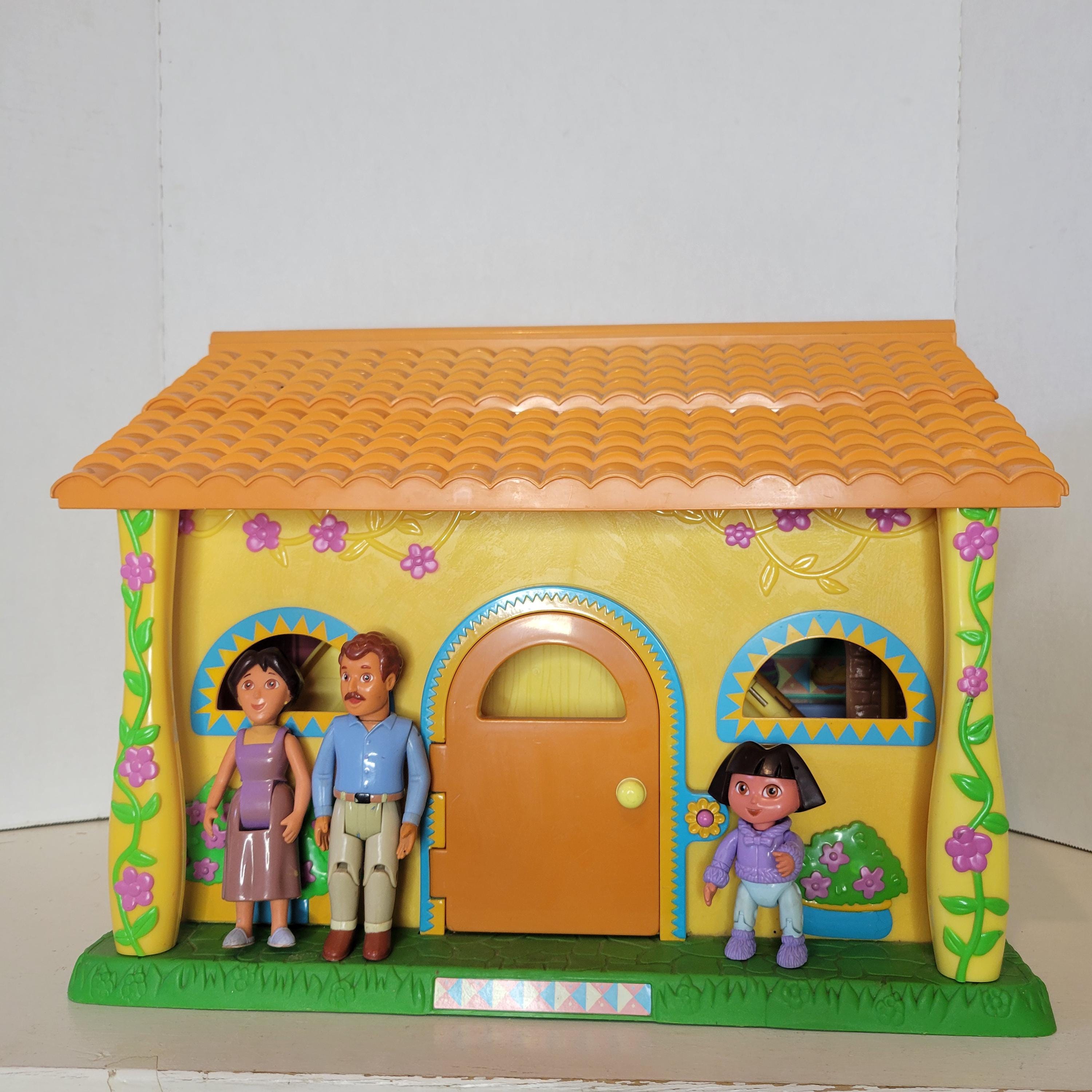 Vintage 2003 Matel Dora the Explorer Pop up Dollhouse With 3