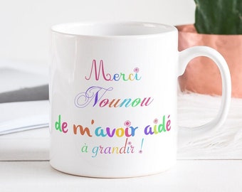 Taza de niñera personalizada, regalo de niñera personalizable, gracias niñera, fin de contrato, taza de niñera personalizada,