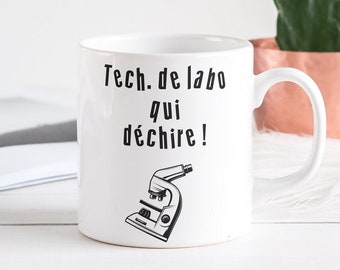 Mug personnalisé médical, mug technicien de laboratoire, cadeau laborantin