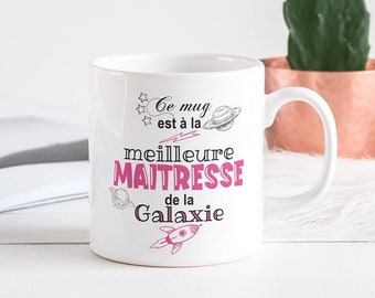 Mug personnalisé Maîtresse, idée cadeau nounou, ATsem, AESH, Maître