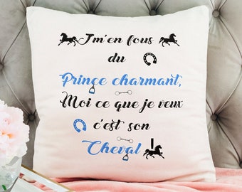 Cushion original, 40x40cm, nanny, french slogan, humor