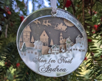 Personalized Christmas bauble My 1st Christmas! Christmas bauble Merry Christmas! Tree decoration, Christmas