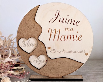 Personalized granny gift, granny wooden plaque, customizable first name granny day
