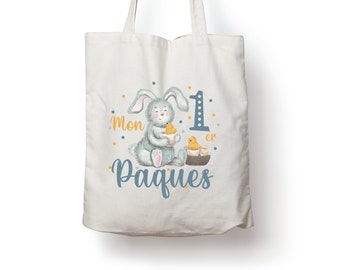 Sac de pâques personnalisé, idée cadeau pour enfant pour les fêtes de Pâques