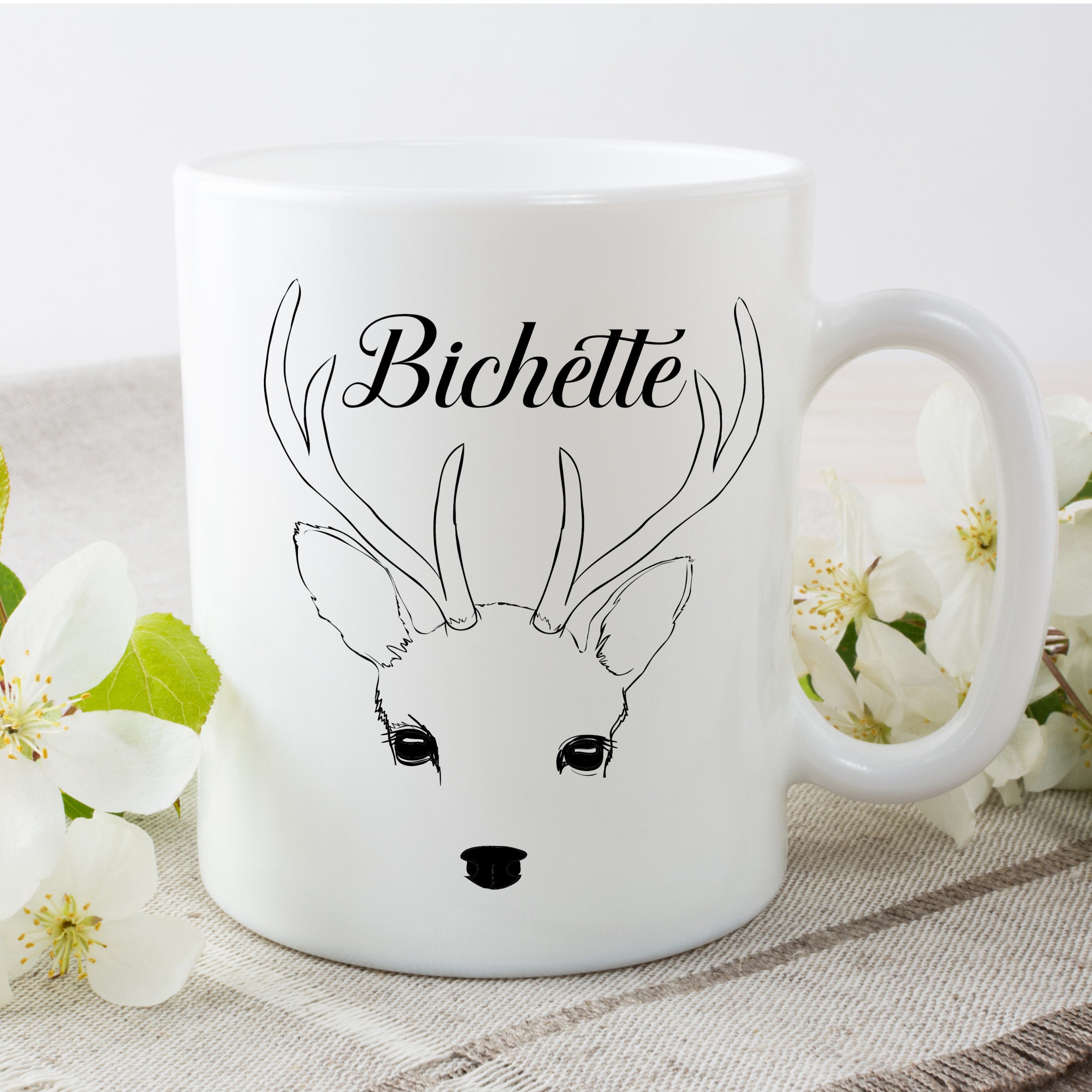 Mug Personnalisé Bichette, Idée Cadeau Personnalisable