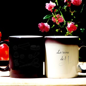 Mug personnalisé, Mug accro à la couture, Mug original et personnalisable, cadeau , tasse classique ou magique, image 7