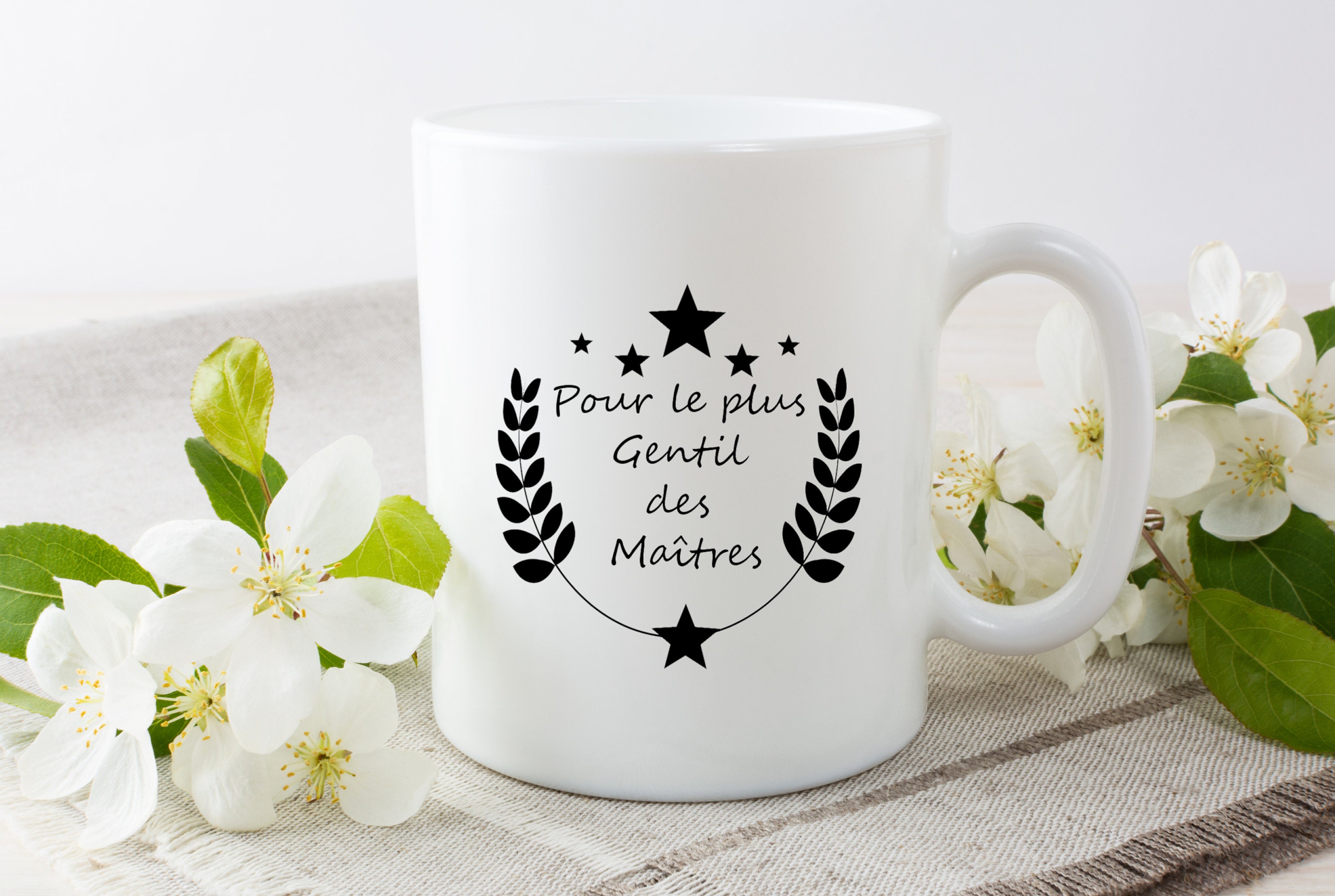 Mug Personnalisé Le Plus Gentil Des Maîtres, Cadeau Pour Maître, Tasse Céramique