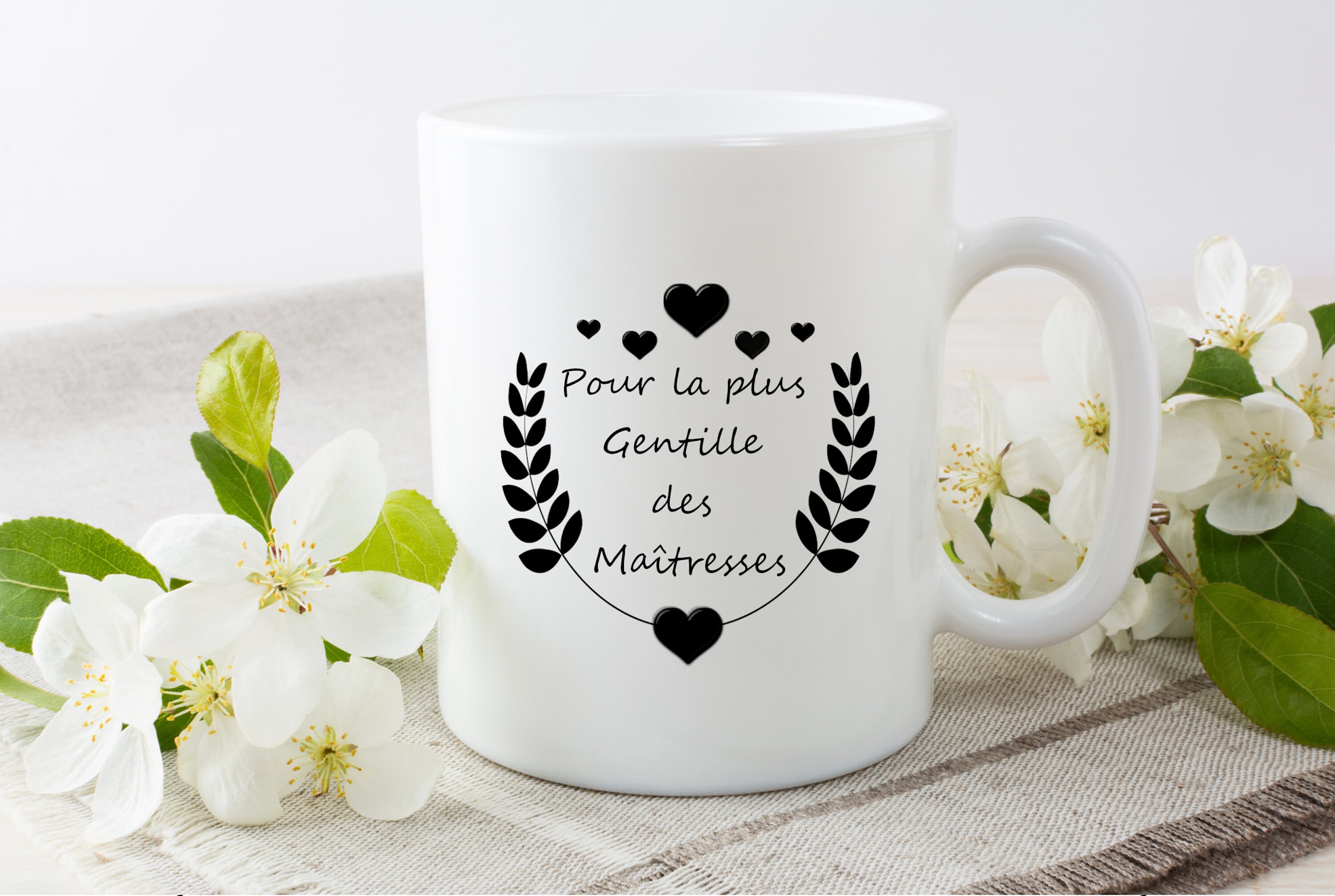 Mug Personnalisé Pour Les Maîtresses, Idée Cadeau Institutrice