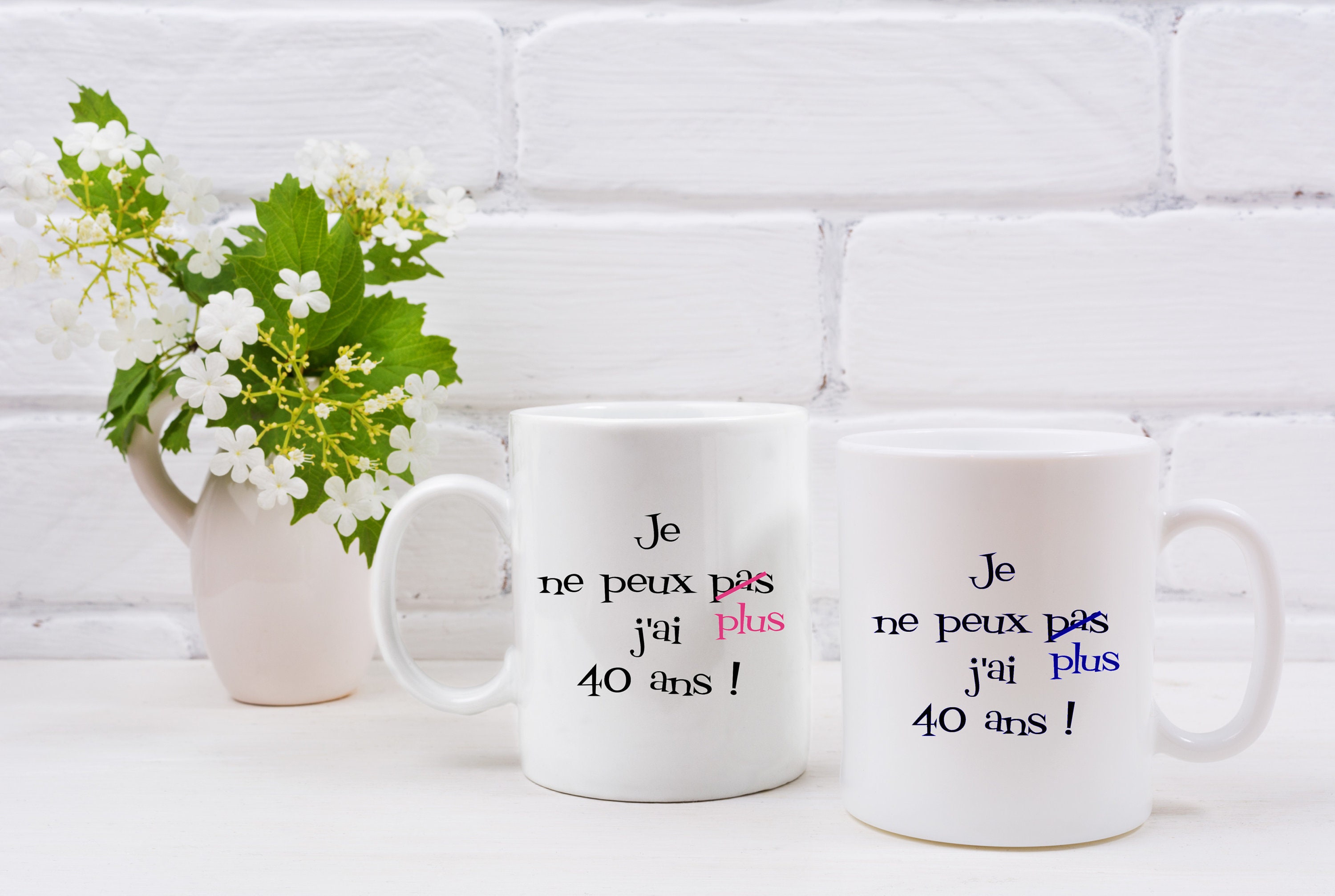 Mug Humoristique Je Ne Peux Plus J'ai 40 Ans Cadeau Anniversaire, Humour.