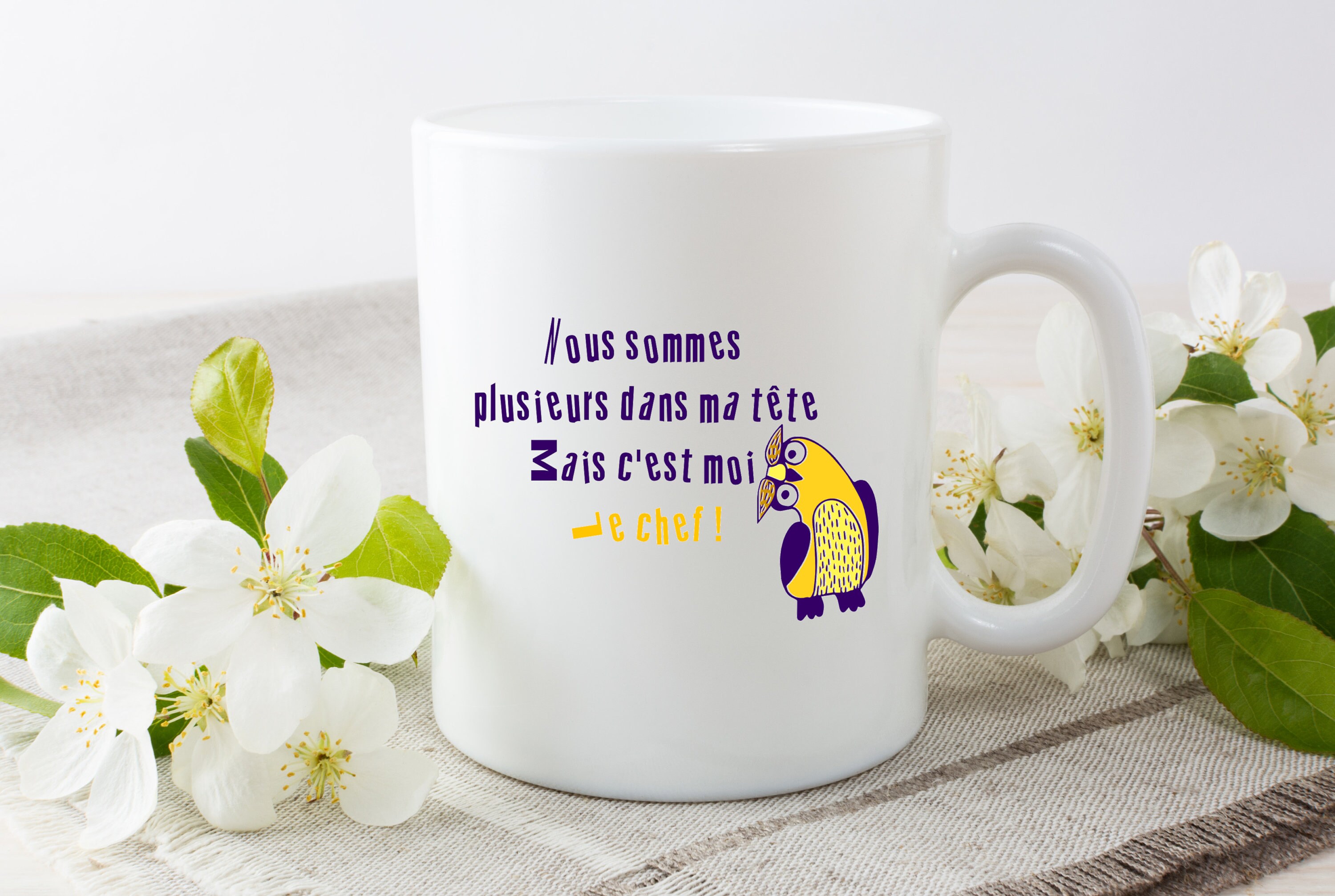 Mug Personnalisé Humour, Mug Crazy, C'est Moi Le Chef Idée Cadeau