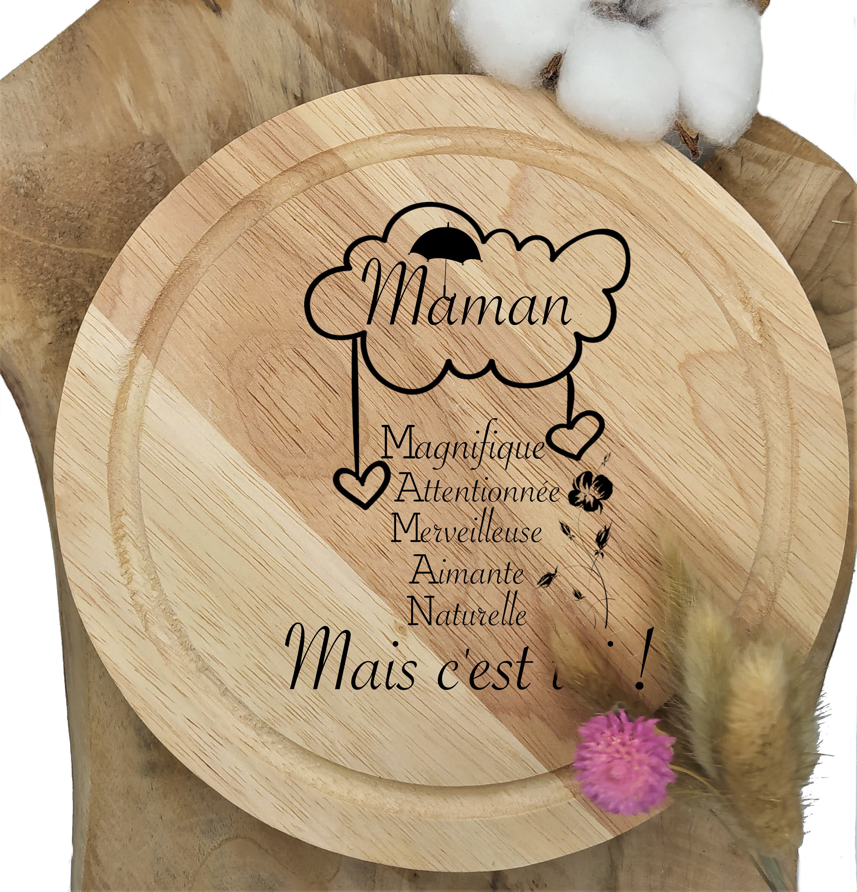 Kit Fromage Personnalisé Maman, Idée Cadeau Fête Des Mères 3 Modèles Aux Choix