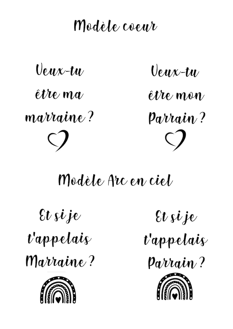 verre gravé personnalisé Demande parrain ou marraine idée cadeau veux-tu être ma marraine, veux-tu être mon parrain plusieurs modèles image 3