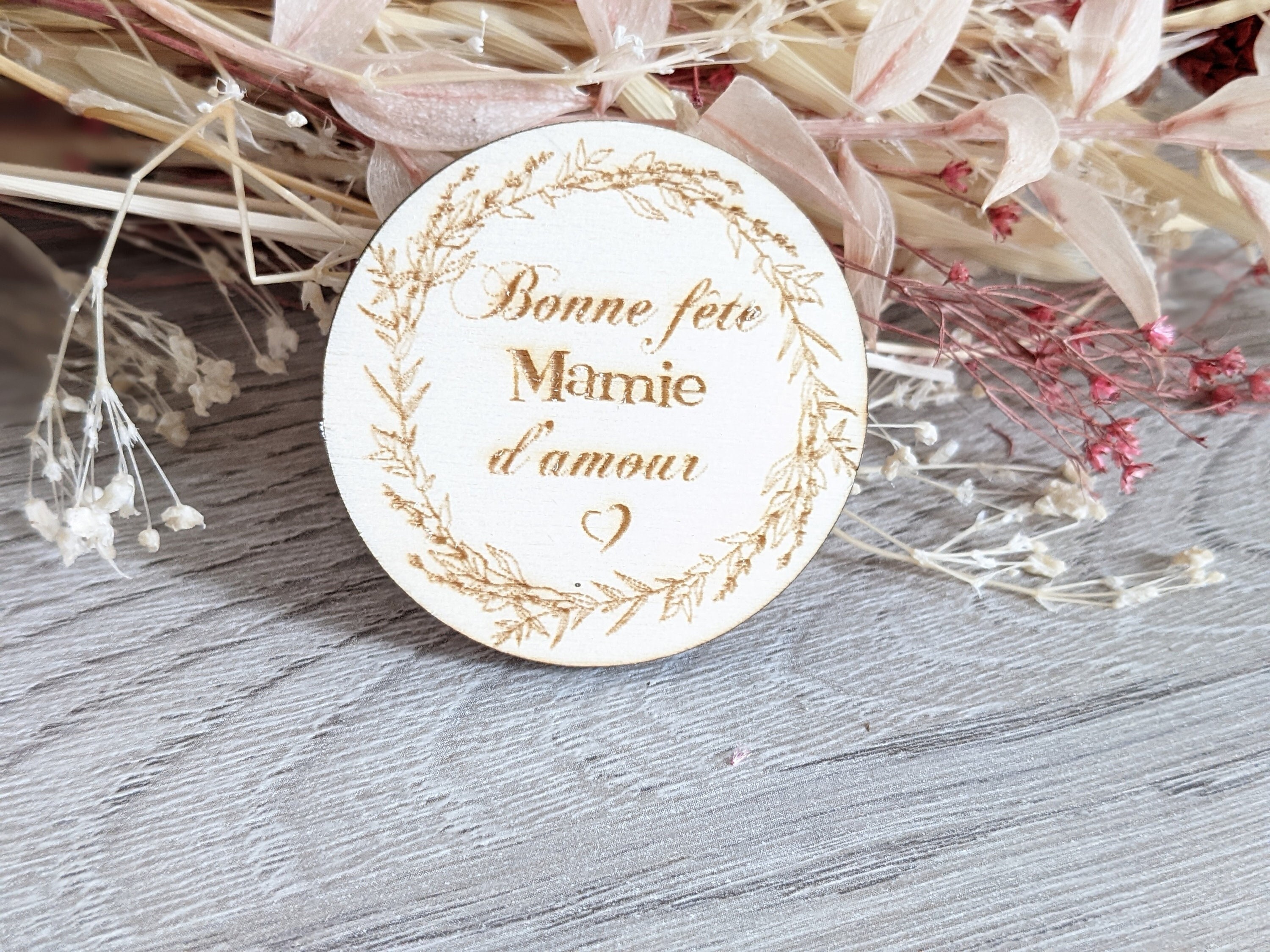 Magnet Mamie d'amour, Cadeau Fête Des Grand-Mères - Plusieurs Modèles Disponibles, Personnalisable