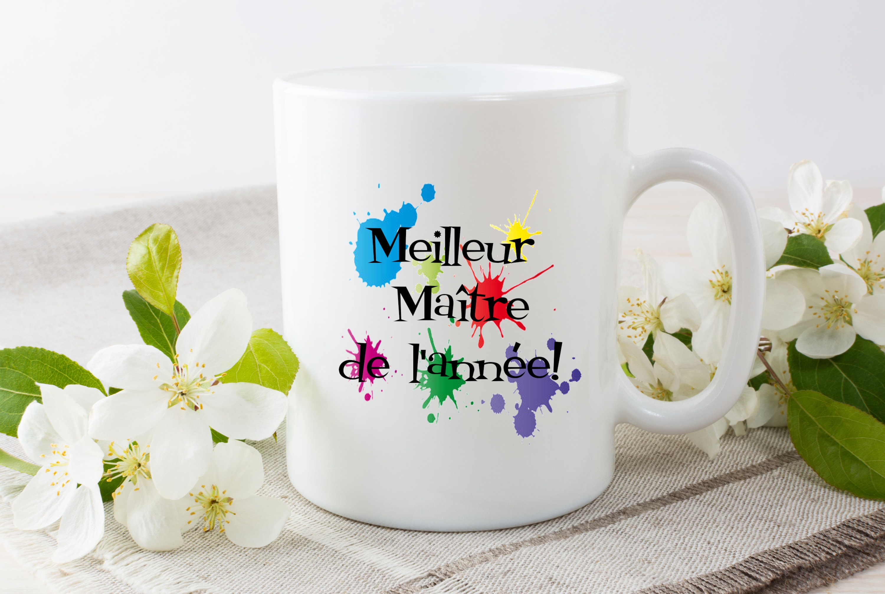 Mug Personnalisé Maître, Meilleur Maître Personnalisable, Cadeau Pour Les Maîtres.