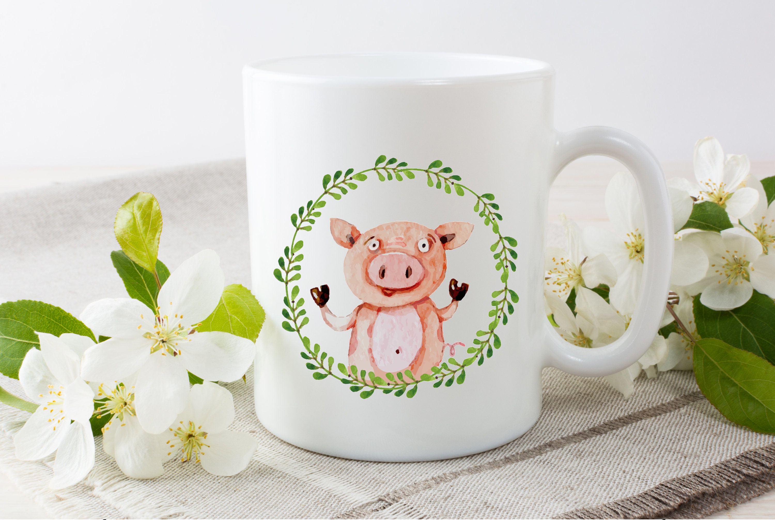 Mug Cochon, Collection Cochonou Idée Cadeau Original avec Ce Mug A Collectionner