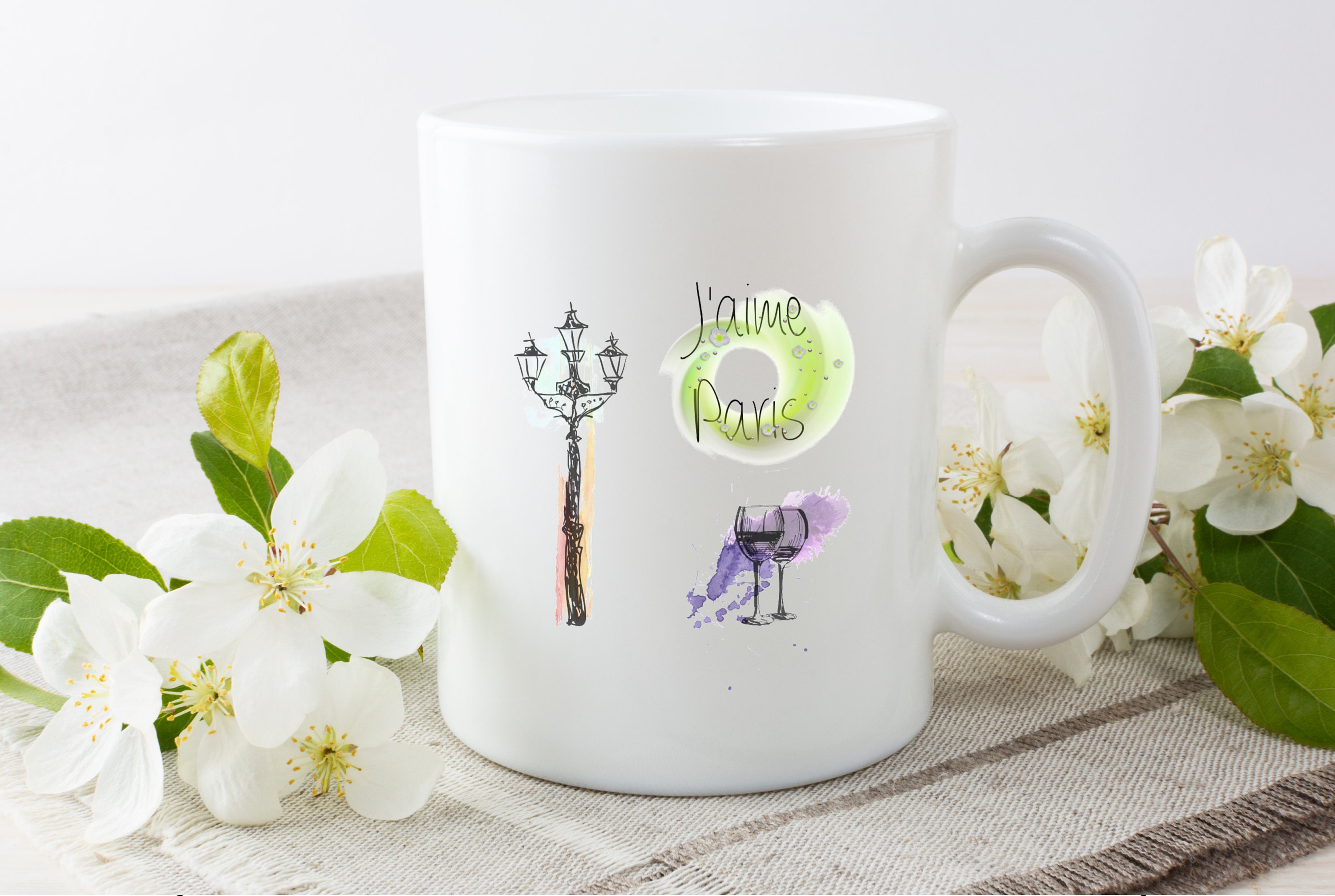 Mug Personnalisé Paris, Mug Tour Eiffel, Mug Magique, Tasse à Café, Personnalisé, Tasse Thé