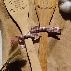 Cuillère en bois personnalisée de cuisine, Spatule de cuisine Personnalisée Cadeau personnalisé Fête des mères image 7