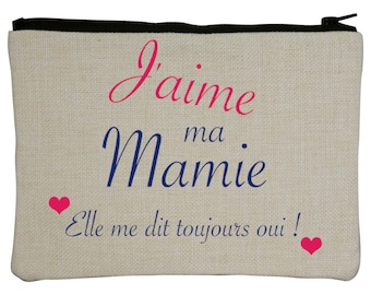Personalized pouch I love my... gift idea for the family: Tata, Godmother, Grandma, Mom!