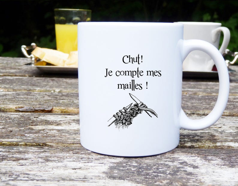 Mug personalizado para tejedoras, Mug adictos a tejer y lo vivo bien o No me molestes tejo imagen 7