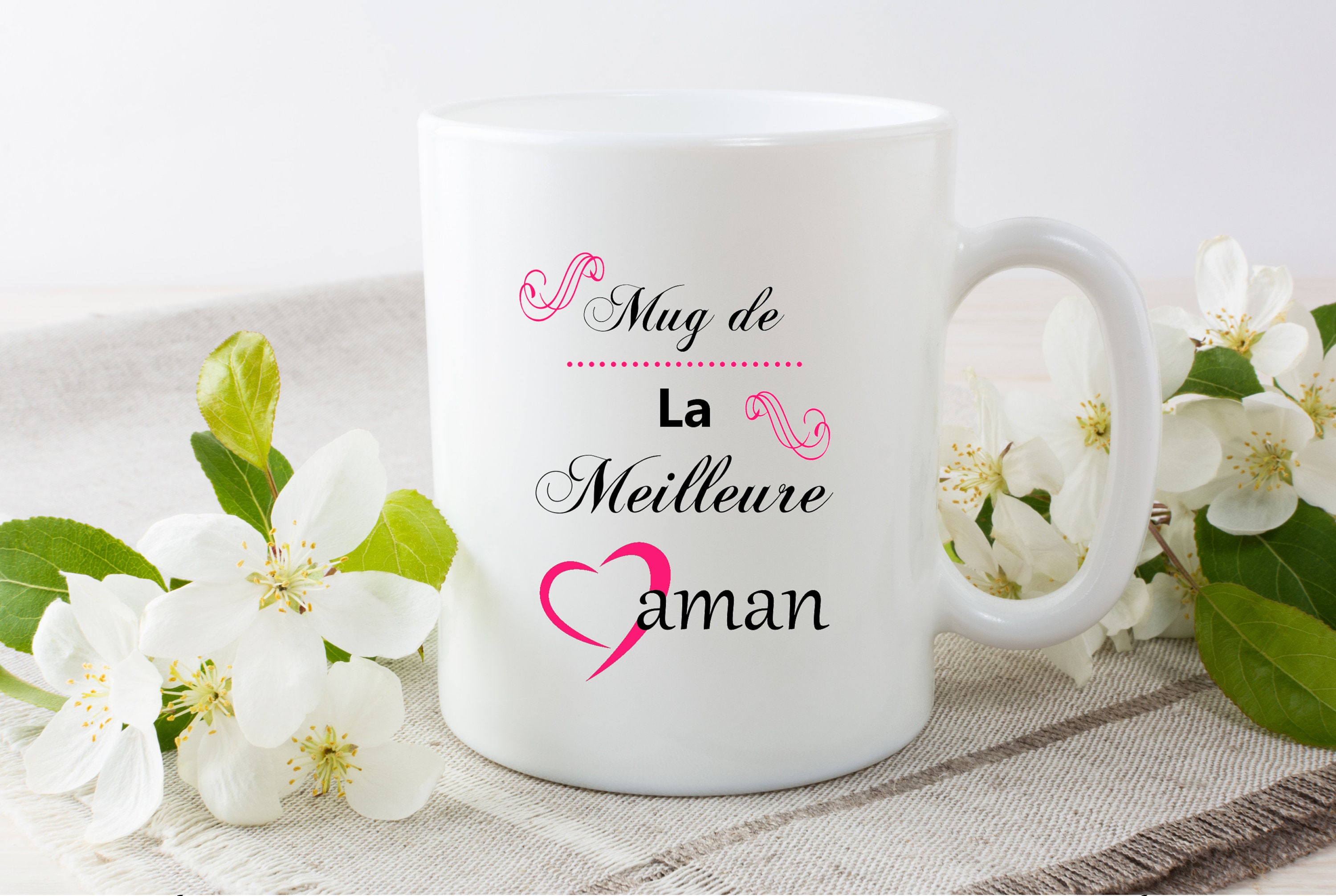Mug Personnalisé Meilleure Maman Mug Cadeau Fête Des Mères. Idée Personnalisable.