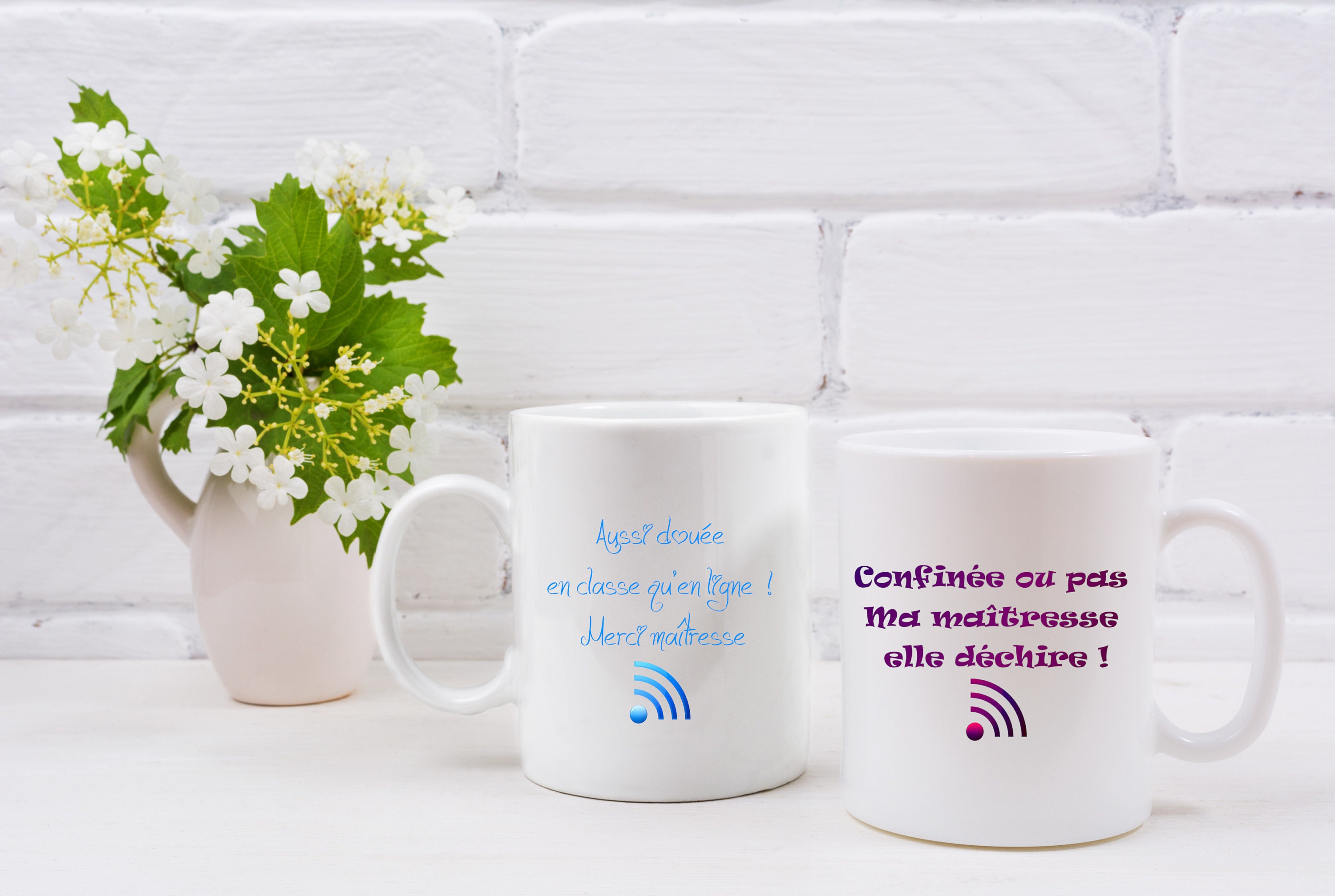 Mug Maîtresse Spécial Confinement, Plusieurs Modèles Aux Choix Idée Cadeaux Remerciement Maîtresse