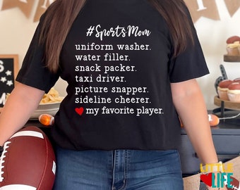 Sports Mom Shirt, Baseball Mom Shirt, Football Mom Shirt, Sports Mom Life Shirt, Game Day Shirt, Team Mom Sports T-shirt, Coaches Wife Shirt