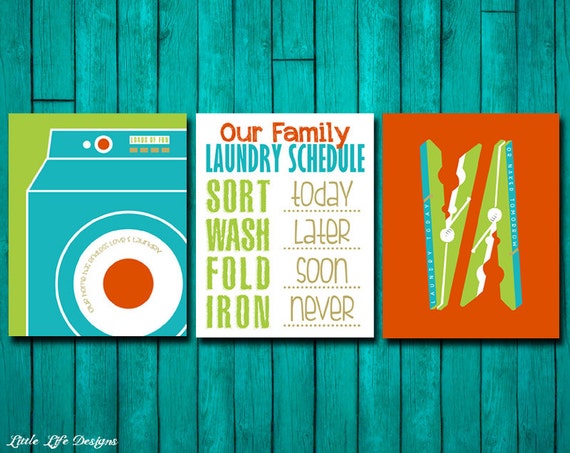 Laundry Room Signs Laundry Schedule Sign Laundry Room Decor Loads Of Fun Wash Room Endless Love Laundry Laundry Signs Set Of 3