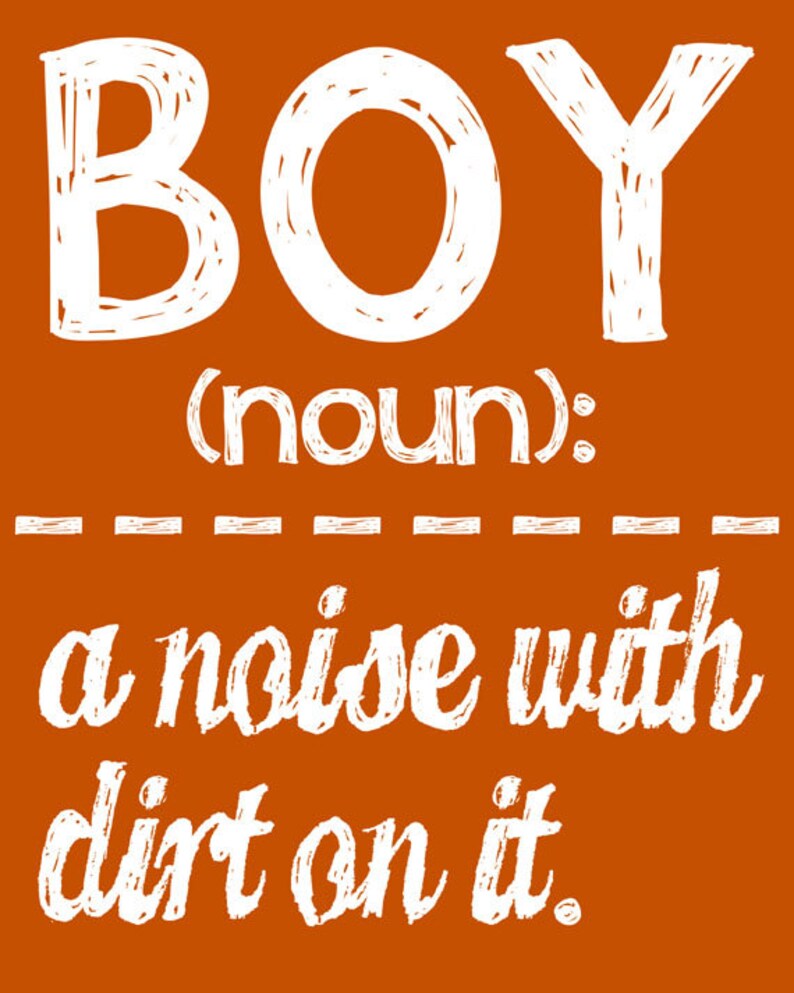 Boy Wall Art Boy Room Decor BOY: a noise with dirt on it. | Etsy
