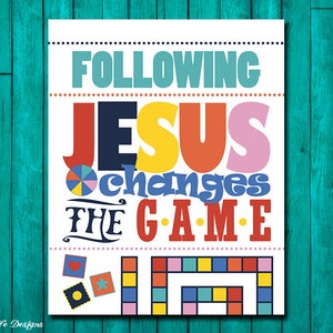 Twist and Turns Vbs. VBS 2023 Following Jesus Changes the Game. Vacation Bible School Game Theme Decor. Children&#39;s Church VBS Idea VBS 2023