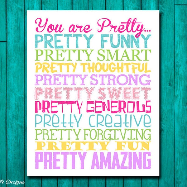 Teen Girl Wall Art Etsy