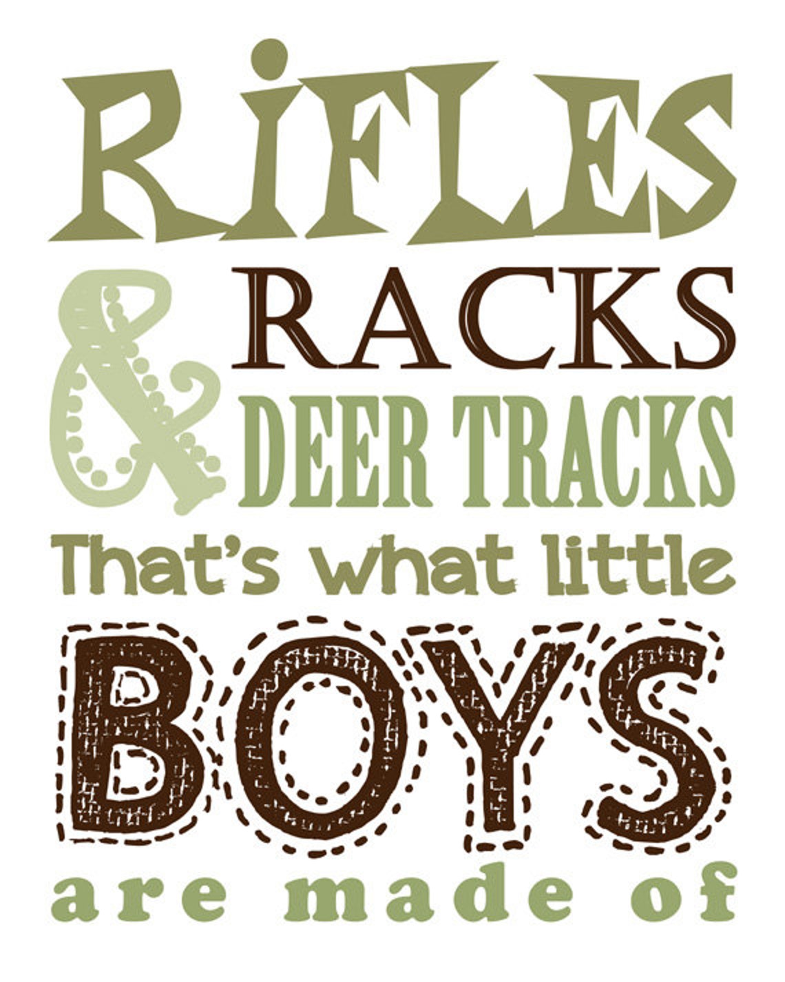Hunting Nursery Decor. Rifles Racks & Deer Tracks and to Go Etsy