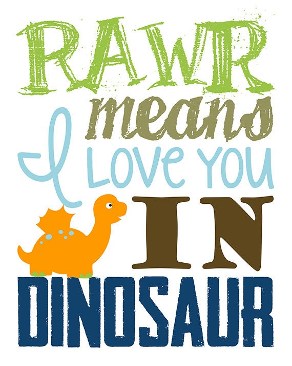 Dinosaur Wall Art. Dinosaur Wall Decor. Children's Wall - Etsy