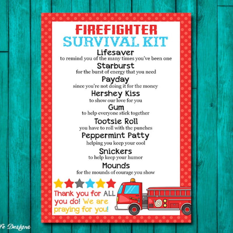 Fireman Thank You - Etsy