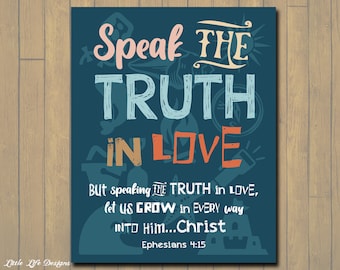 Breaker Rock Beach Theme Vbs Sign. VBS Idea. VBS 2024 Decor. Ephesians 4:15 bible verse Vacation Bible School Decor. Speak the Truth in Love